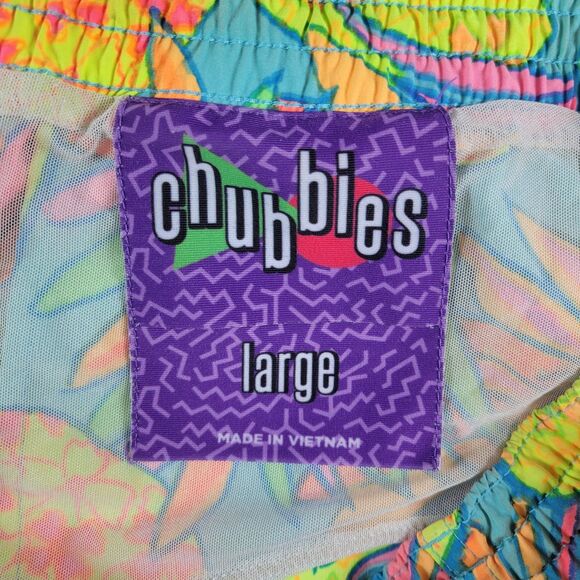Chubbies Swim Shorts Men Size Large All Over Print‎ Pineapple - Picture 3 of 5